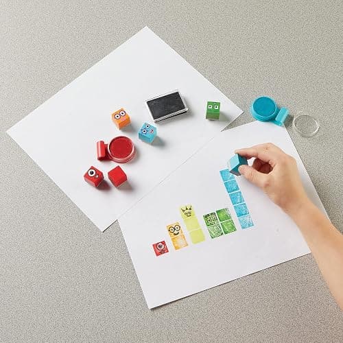Learning Resources Numberblocks Stampoline Park Stamp Set Ages 3+ | Create And Learn With Favourite Characters, Stamp Activities Build Fine Motor Skills And Creativity thumbnail 2