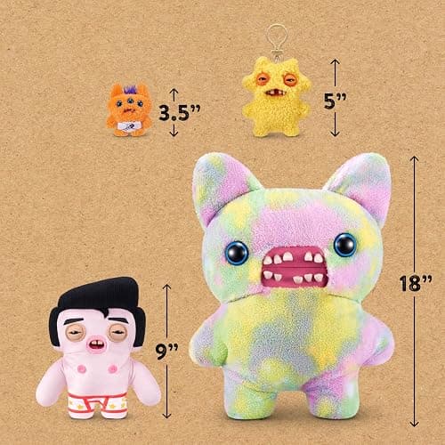Fuggler Fugg Stars 9-Inch Plush Toy (Greazee) by ZURU – Funny Ugly Monster Stuffed Animal with Human-Like Teeth, Collectible Plush for Kids, Tweens, Teens, Adults & Plush Fans thumbnail 3