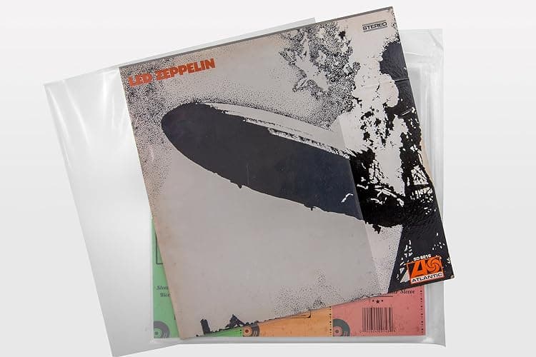 Invest In Vinyl 100 Clear Plastic Protective LP Outer Sleeves 3 Mil. Vinyl Record Sleeves Album Covers 12.75" x 12.5" Provide Your LP Collection with The Proper Protection thumbnail 4