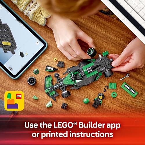 LEGO Speed Champions Kick Sauber F1 Team C44 Race Car Toy - Building Set for Kids, Boys & Girls, Ages 10+ - Toy Car for F1 Fans - Gift Idea for Birthday - 77247 thumbnail 6