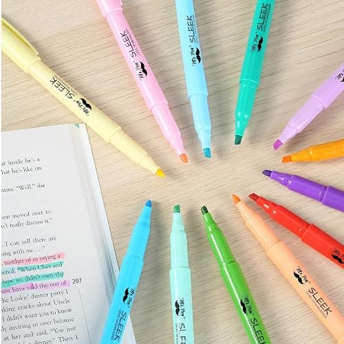 Mr. Pen- Highlighters, 12 Pack, Assorted Colors, Chisel Tip, Quick-Dry | Smear-Resistant, Odorless Highlighters for School, Office & Journaling thumbnail 6