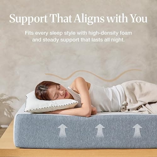 LIFEMENT Basic Full Graphite Infused Memory Foam Mattress in a Box | Medium Firm Bed, Fiberglass Free, CertiPUR-US & Oeko-TEX Certified Foam, Cooling Pressure Relief Comfort, 6 Inch thumbnail 8