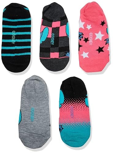 Disney womens Lilo & Stitch 5 Pack No Show Socks thumbnail 3
