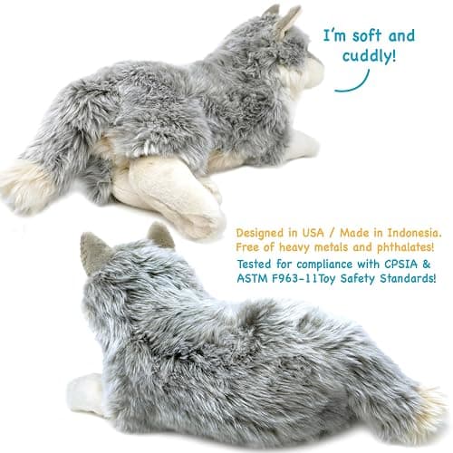 TigerHart Whitaker The Wolf - 14 Inch Stuffed Animal Plush Dog thumbnail 6