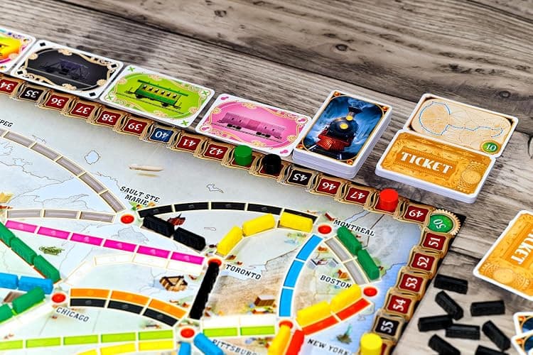 Asmodee Ticket to Ride Board Game (2025 Refresh) - A Cross-Country Train Adventure for Friends and Family, Strategy Game for Kids & Adults, Ages 8+, 2-5 Players, 30-60 Minute Playtime thumbnail 8