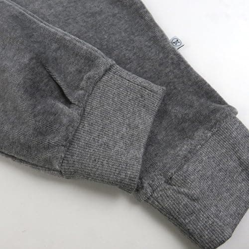 HonestBaby Baby Girls' 2-piece Velour Ruffle Front Sweatsuit 100% Organic Cotton for Infant Baby Girls thumbnail 5
