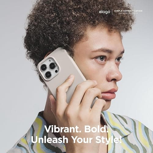 elago Compatible with iPhone 15 Case, Liquid Silicone Case, Full Body Protective Cover, Shockproof, Slim Design, Anti-Scratch Soft Microfiber Lining, 6.1 inch (Stone) thumbnail 6