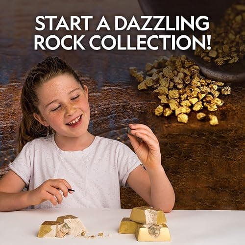 National Geographic Fool’s Gold Dig Kit – 12 Gold Bar Dig Bricks with 2-3 Pyrite Specimens Inside, Party Activity with 12 Excavation Tool Sets, Great Stem Toy for Boys & Girls or Party Favors thumbnail 3