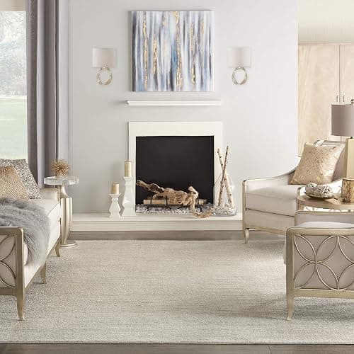 Nourison Home Nourison Essentials Ivory Beige 7' x 10' Area Rug - Easy Clean, Non Shedding, Bed Room, Living Room, Dining Room, Kitchen (7' x 10') thumbnail 3