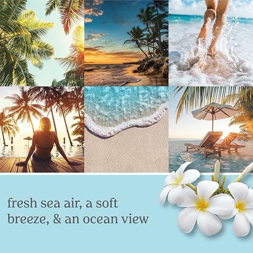 Yankee Candle Beach Escape Scented, Signature 13oz Medium Jar 2-Wick Candle, Over 35 Hours of Burn Time thumbnail 5