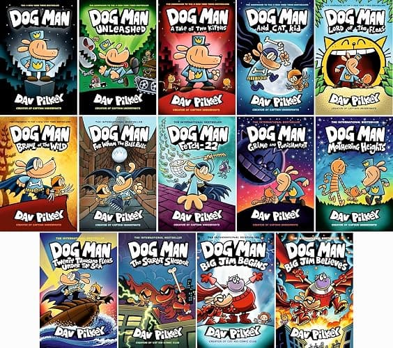 Dog Man Series Complete Collection Set (Books 1–14) by Dav Pilkey - Image 1