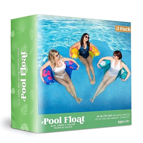 SLOOSH Inflatable Pool Noodle Chair, 3 Packs Pool Floats Noodle Sling Floatie, Swimming Party Floating Chair for Adult Party Summer Water Fun thumbnail 7