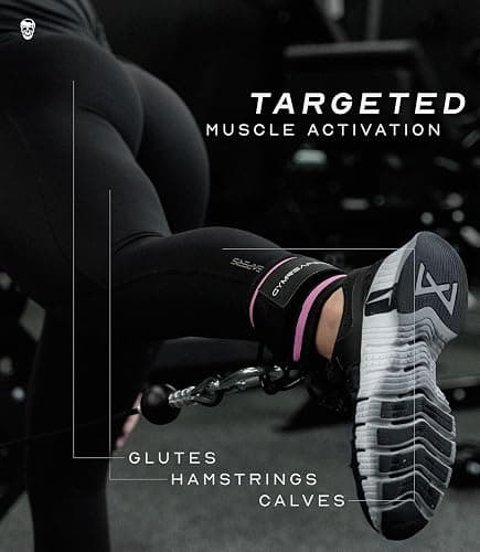 Gymreapers Ankle Straps For Cable Machine Kickbacks, Glute Workouts, Lower Body Exercises - Adjustable Leg Straps with Neoprene Padding thumbnail 5