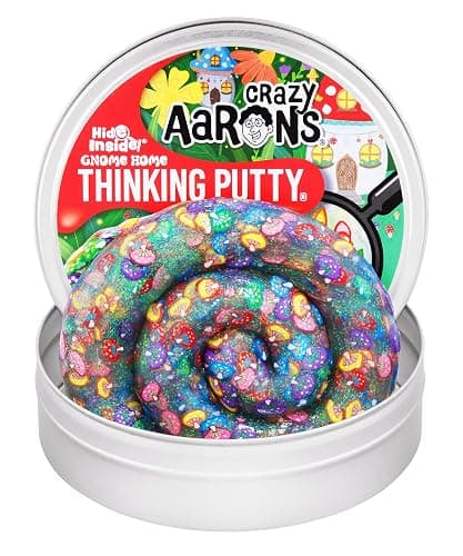 Crazy Aaron's Thinking Putty - Gnome Home - Multi-Color Sensory Putty for Kids and Grown ups in a 4" Tin - Creative and Endless Fun, Stress Relief Therapy Toys, Never Dries Out - Made in USA - Image 1