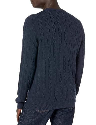 Amazon Essentials Mens Crewneck Cable Sweater thumbnail 2