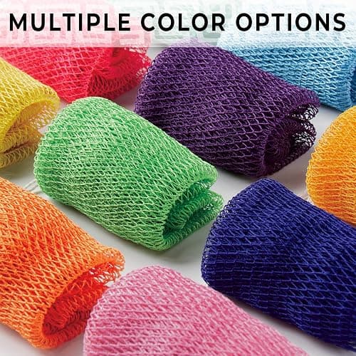 African Net Sponge Authentic - Exfoliating Back Scrub Bath Sponge with Knots - Afro Scrub Body Scrubber Exfoliator Washcloth - African Body Care Daily Use Shower Essentials thumbnail 6