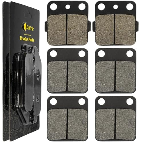 Caltric Brake Pads Compatible with Yamaha Raptor 350 YFM350 2004-2013 Front and Rear Brakes - Image 1