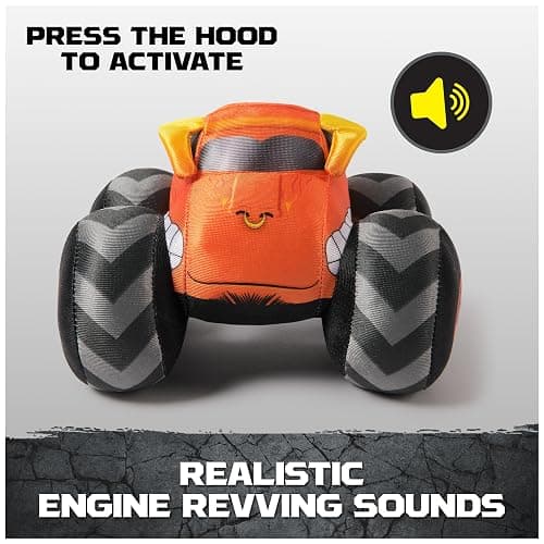 Monster Jam El Toro Loco 7-Inch Plush Truck with Lights & Sounds | Includes 1 Plush Truck, Soft Body with Squishy Tires, Cuddly Pretend Play, Toys for Ages 3 and Up thumbnail 4