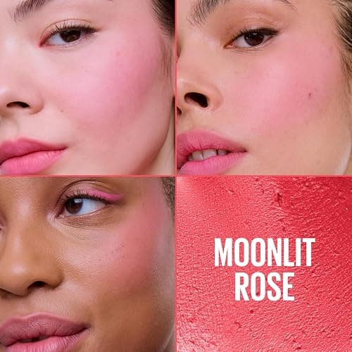 Maybelline Cloudtopia Blush for Cheeks and Lip Mousse, Ultra-Vivid, Pigmented Formula for Up to 14HR of Blush and Lip Makeup Color, Moonlit Rose, 1 Count thumbnail 2