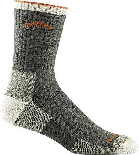 Darn Tough Hiker Midweight Micro Crew Sock with Cushion, Mens Socks for Hiking and Camping, Boot Socks - Image 1