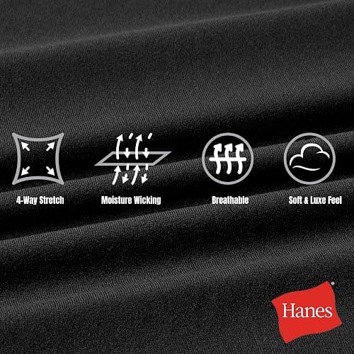 Hanes Womens Leggings Clothing, Moves 7/8 Soft Leggings with Pocket, Moisture Wicking Women's Clothing, Pants, 25" Inseam thumbnail 6