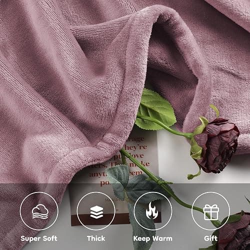 LaffyLo Electric Heated Blanket Twin Size 62" x 84", Ultra Soft Flannel Heating Blanket with 4 Heat Settings, 10-Hour Auto Shutoff, ETL Listed Overheat Protection, Machine Washable, Purple thumbnail 3
