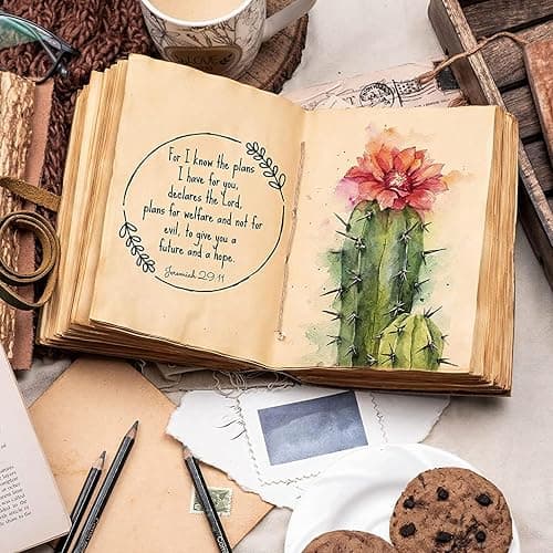 LEATHER VILLAGE Leather Bound Journal - Rustic Brown, 7"X5", 220 Pages - Vintage Blank Paper Diary for Writing, Drawing, Sketchbook, and Travel Notebook - Ideal for Women and Men thumbnail 2