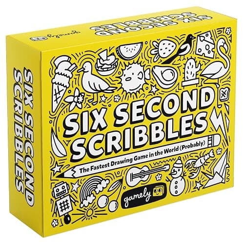 Six Second Scribbles: The frantically fast and fantastically fun drawing game | A family friendly party game for children, teens and adults (Six Second Scribbles) - Image 1