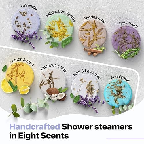 Shower Steamers Aromatherapy Birthday Gifts for Women - SWCANDY 8 Pcs Valentines Day Decorations, Her Mom Adults Men Him Teen Self Care with Natural Essential Oils Relaxation Home SPA Travel Holidays thumbnail 2