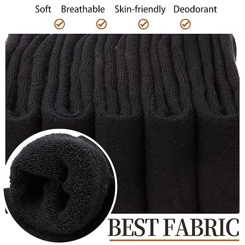 Sandsuced 5 Pack Merino Wool Boot Hiking Socks for Women Warm Winter Thick Thermal Cozy Work Soft Ladies Socks thumbnail 5