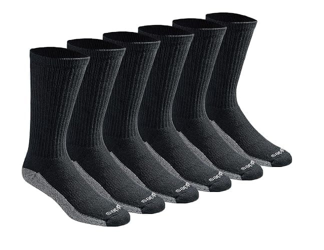 Dickies Men's Dri-Tech Original Moisture Control Crew Socks, Available in M-XXL (6, 12, 18 Pairs) - Image 1