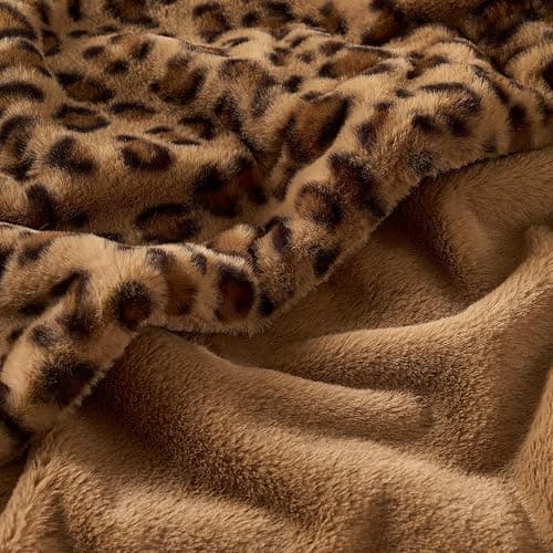 GALMAXS7 Cheetah Print Throw Blanket, Double-Sided Plush Faux Fur, 50"x60" | 500GSM Faux Fur,Double-Sided Leopard Design,Ultra Soft Plush Feel,All Season Cozy Blanket,No Shedding,Machine Washable thumbnail 2