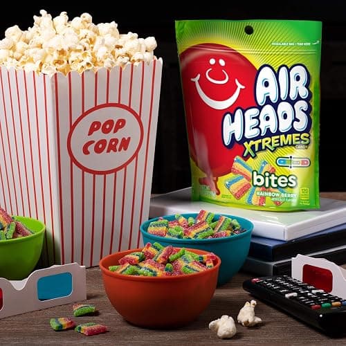 Airheads Xtremes Bites, Rainbow Berry, Party, 30.4 OZ Stand Up Bag thumbnail 3