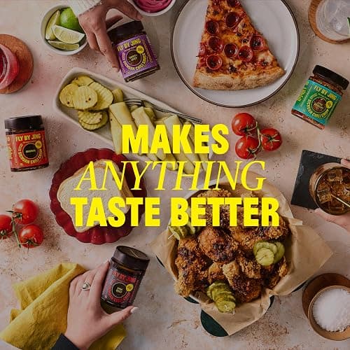 FLYBYJING Chili Crisp Bundle: Four Premium Chili Sauces Good on Noodles, Proteins, Veggies & Everything - Spicy, Savory, Crunchy Vegan Hot Sauces, Great Gift for Foodies 6oz (Pack of 4) thumbnail 4