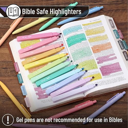 Mr. Pen- Aesthetic Highlighters and Gel Pens, 20 Pack, Colorful Bible Highlighters No Bleed, Colorful Ink Gel Pens thumbnail 4