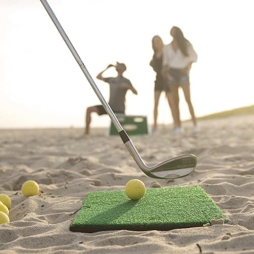 Chippo Golf Game & Cornhole Set Combo - Complete with Chippo Target Boards, Chipping Mats and Practice Golf Balls - 2-in-1 Outdoor Games & Activities for Backyard, Beach or Lawn thumbnail 7