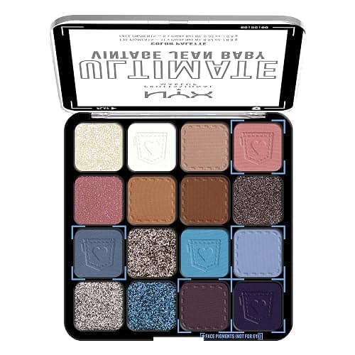 NYX PROFESSIONAL MAKEUP, Ultimate Shadow Palette, Eyeshadow Palette - Vintage Jean Baby thumbnail 2