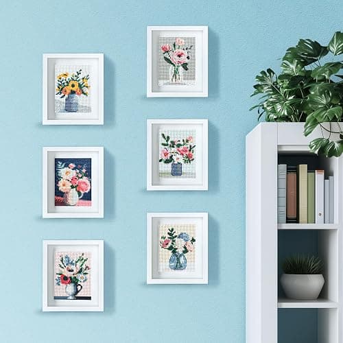 LuwoArte 6 Pack Diamond Painting Kits for Adults – Flower-Themed Diamond Art Kits – Full Drill DIY Paint Gem Art for Adults – Brilliant 5D Diamond Painting Kit – Relaxing Craft for Home Wall Décor thumbnail 4