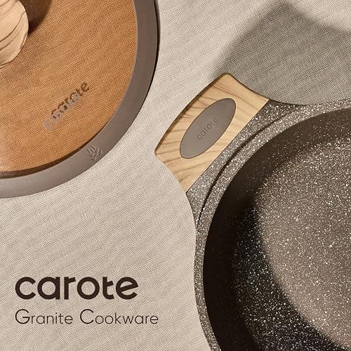 CAROTE 26PCS Pots and Pans Set Non Stick, Cookware Set Pots and Pans Induction Cook Ware, Nonstick Kitchen Cooking, PFOA Free thumbnail 5