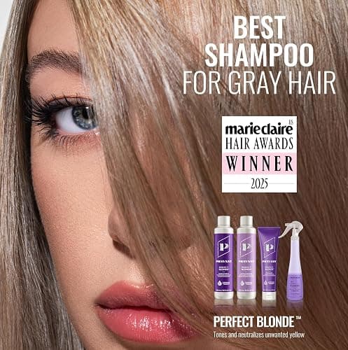 Pravana The Perfect Blonde Seal & Protect Leave-In Conditioner Spray Treatment Detangler | Neutralizes Brassy, Yellow Tones | For Color Treated Hair | Chromasilk Enhances Shine & Protection | Vegan thumbnail 2