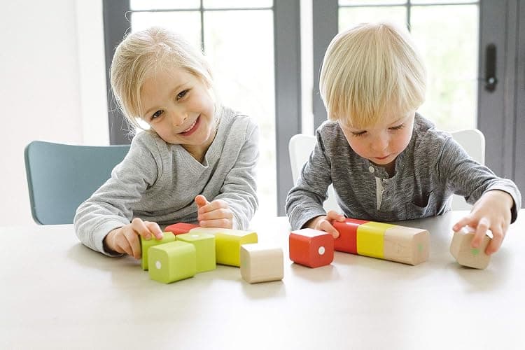 Tegu 6 Piece Magnetic Baby’s First Building Blocks, Tints thumbnail 11