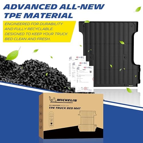 Michelin Truck Bed Mat for 2015-2023 Ford F-150/22-23 F150 Lightning 5.5FT | For 67.1" Short Bed, Not Fit for Drop in Bedliner. All-Weather Truck Bed Liner, Custom Fit, Durable TPE Bedliner, Non-Slip thumbnail 6