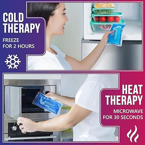 Gel Ice Packs for Injuries Reusable (2 Pack) 9.5" x 4.5" – Gel Cold Packs by Kinetic Labs – Flexible & Soft Packs for Knee, Shoulder, Back (Regular) - Regular (Pack of 2) thumbnail 3