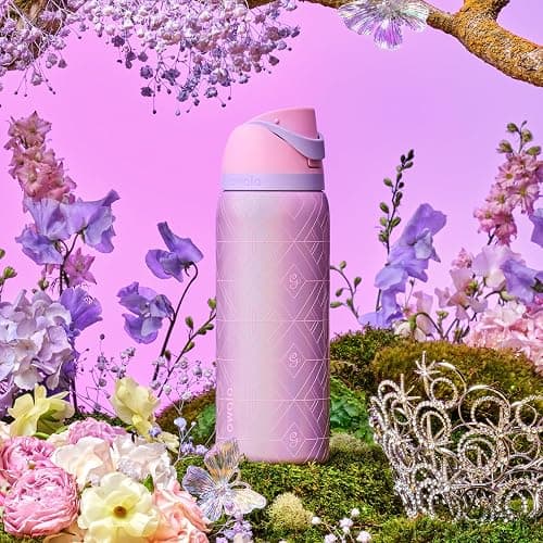 Owala Wicked FreeSip Insulated Stainless Steel Water Bottle with Straw for Sports and Travel, BPA-Free Sports Water Bottle, 32 oz, Glinda (Pink) thumbnail 2