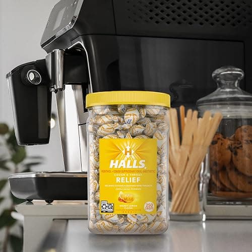 HALLS Relief Honey Lemon Cough Drops, Bulk Cough Drops, 250 Drops thumbnail 9