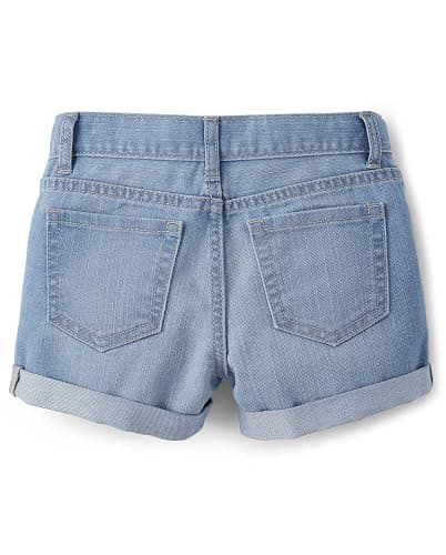 The Children's Place Girls Denim Shortie Shorts thumbnail 4
