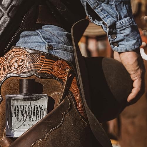 Cowboy Gunslinger Men’s Cologne by Tru Western, 3.4oz, Warm, Fresh Bergamot, Huckleberry & Sage Scent, Bold Masculine Fragrance with Leather & Tobacco, Long Lasting thumbnail 4
