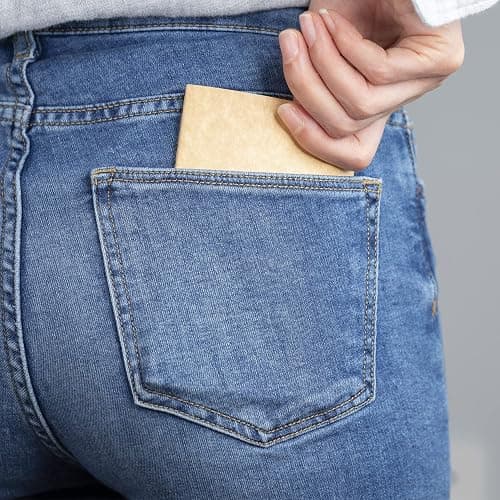 TWONE Pocket Notebook, 6 Pack Softcover Mini Notebooks 3.5" x 5.5" Kraft Brown Notebook Small Memo Notepad for Men Women Kids Traveler Author, 30 Sheets,60 Blank Pages thumbnail 4