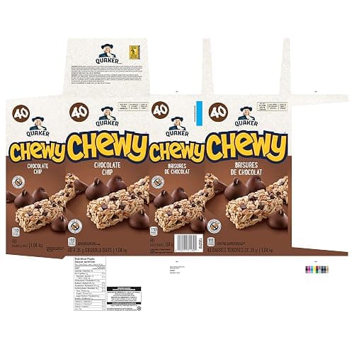 Quaker Chewy Chocolate Chip Granola Bars, Peanut Free 40-Count {Imported from Canada} thumbnail 5