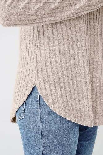 NORACORA Long Sleeve Shirts for Women Crew Neck Tunic Tops Loose Fit Lightweight Pullover Sweaters Trendy 2025 thumbnail 5
